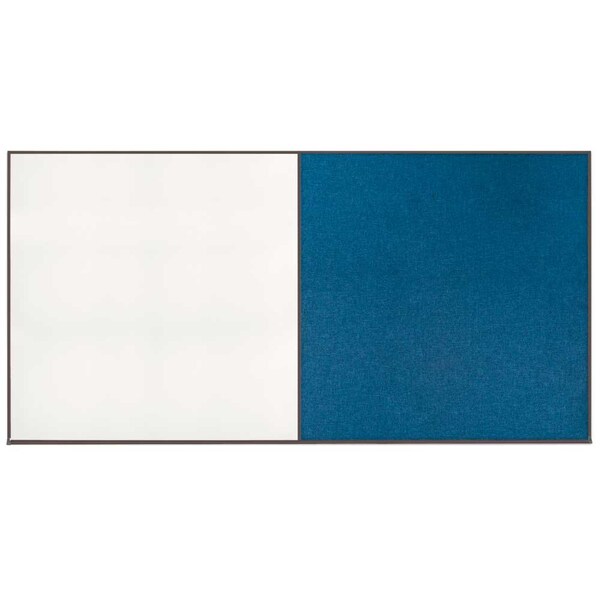 Enclosed Corkboard, 1 Door, 72"x36", 4" Fra